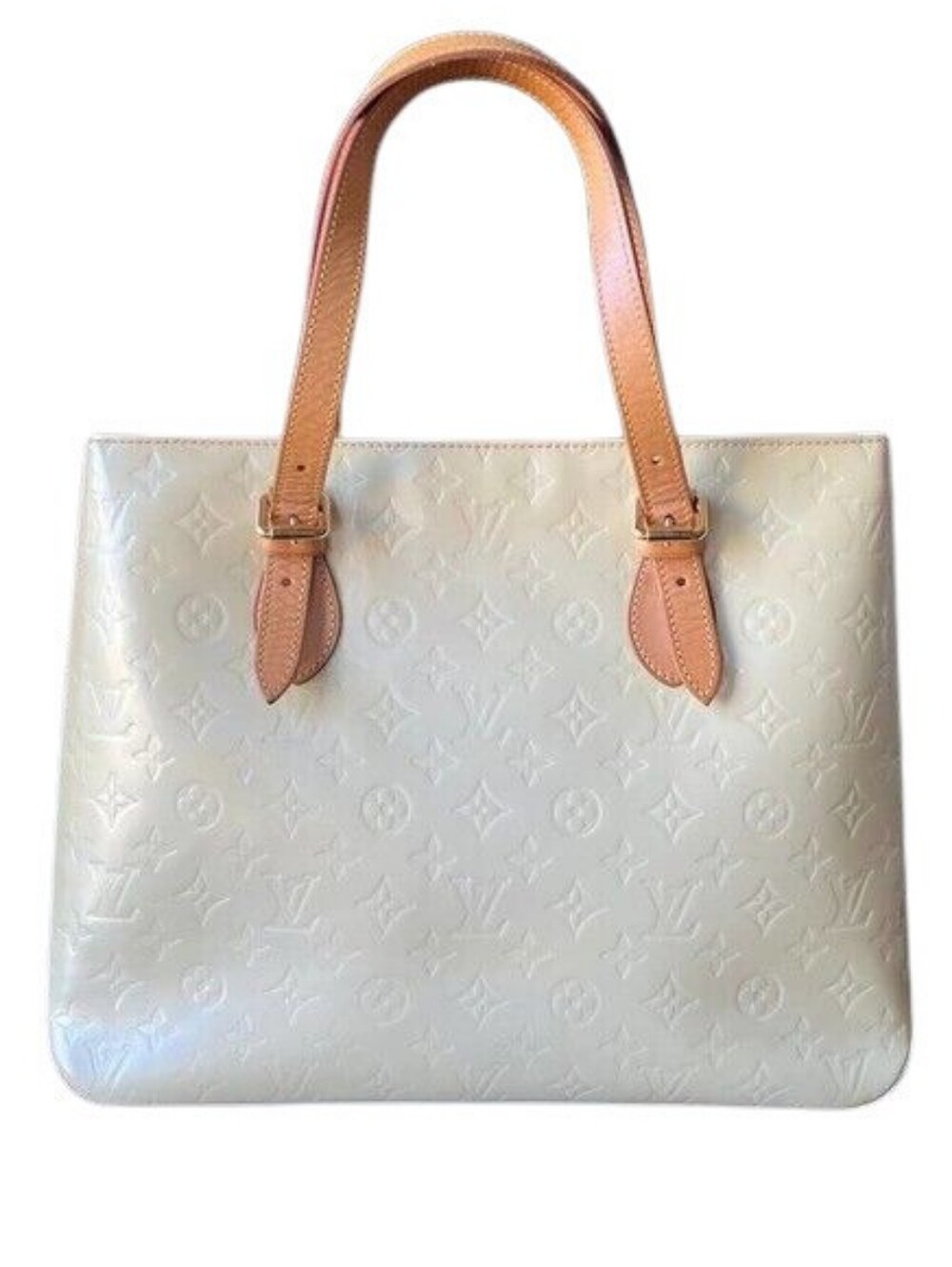 Louis Vuitton Pearl Monogram Vernis Brentwood Tote EUC
